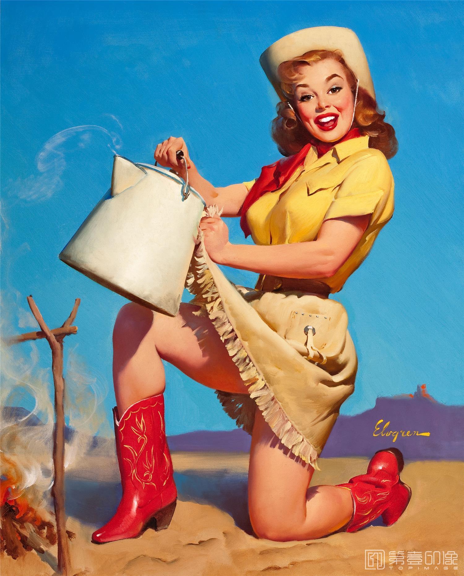 油画-吉尔·艾尔夫格雷恩 Gil Elvgren 作品集-143